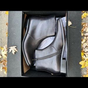 Mens Kenneth Cole Zip up Boots(NEW) sz 13 Black